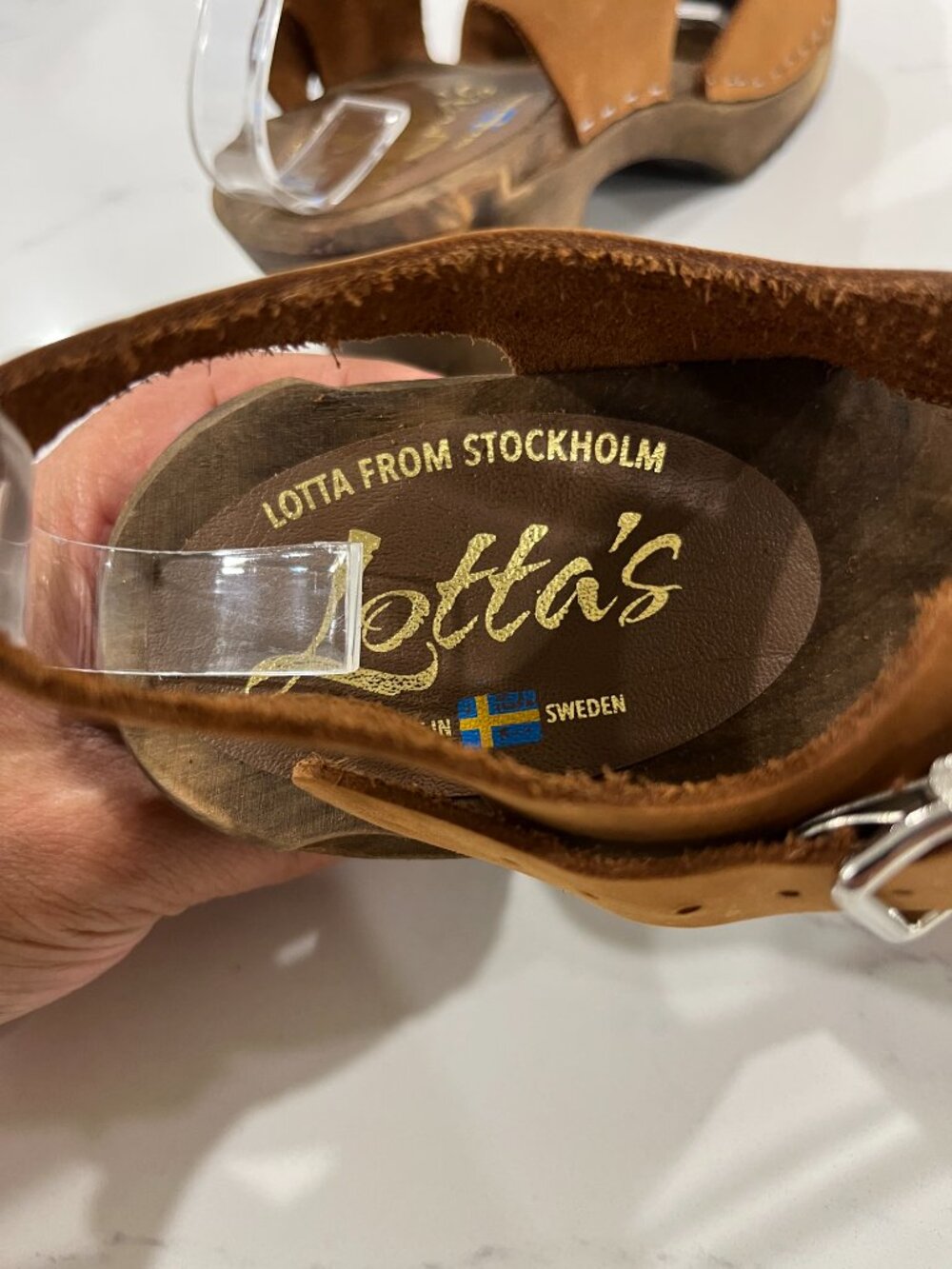 Lotta From Stockholm Highwood Clog Sandals with High Heel Size 38 / 7 - Picture 4 of 8